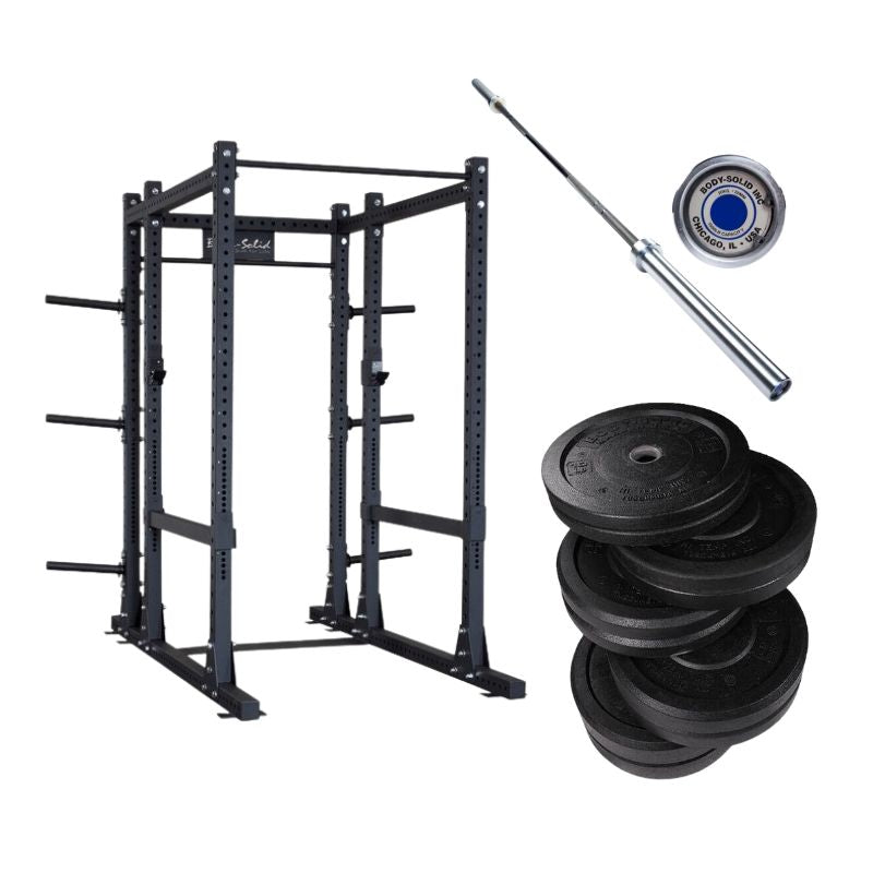 Body-Solid Garage Gym Rack Package - Package 3 in white background