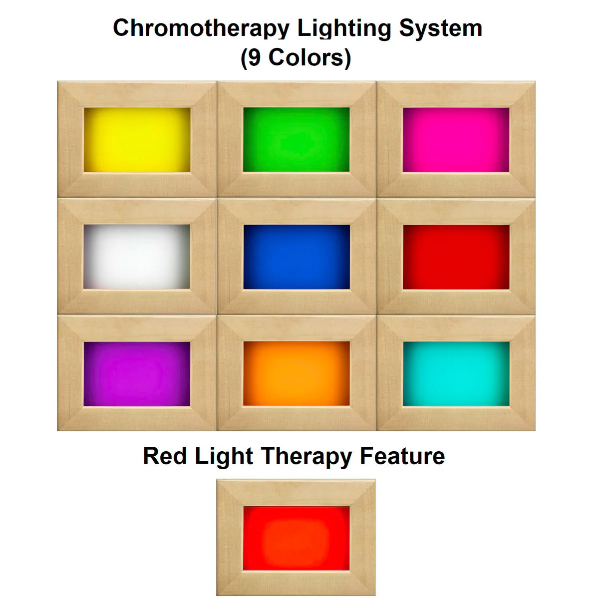 Golden Designs Reserve Edition GDI-8020-02 Full Spectrum with Himalayan Salt Bar - Chromotherapy lighting system
