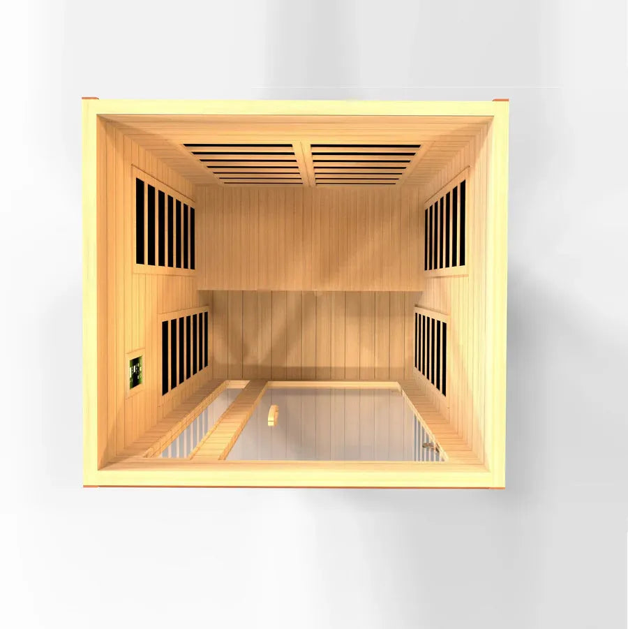 Dynamic Cardoba 2 Person Low EMF FAR Infrared Sauna - Top view