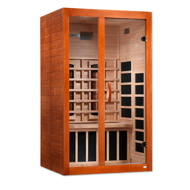 Dynamic Santiago 2-Person Full Spectrum  Near Zero EMF FAR Infrared Sauna (Canadian Hemlock)