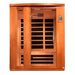 Dynamic Lugano 3-Person Low EMF FAR Infrared Sauna (Canadian Hemlock) - Front view of sauna