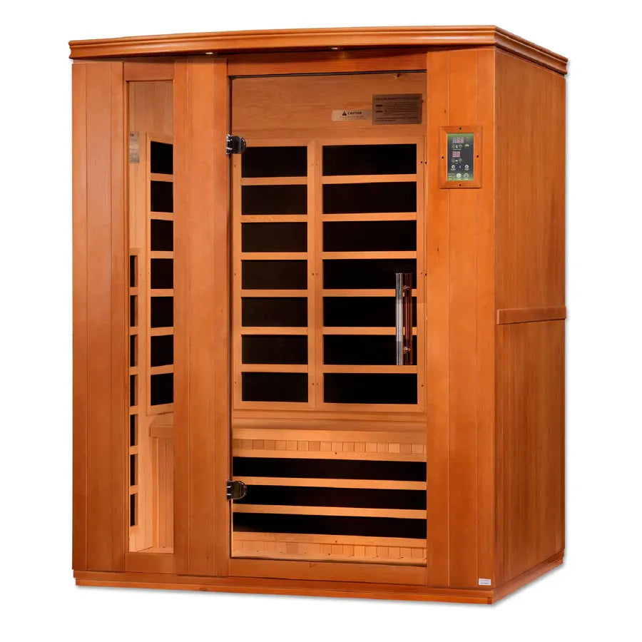 Dynamic Lugano 3-Person Low EMF FAR Infrared Sauna (Canadian Hemlock) -  New edition of Dynamic Lugano sauna