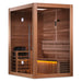 Golden Designs "Hanko Edition" 2 Person Indoor Traditional Steam Sauna (GDI-7202-01) - Canadian Red Cedar Interior - Side view of sauna