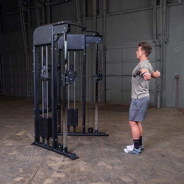 Body-Solid Commercial Functional Trainer GFT100 - male doing back exercise