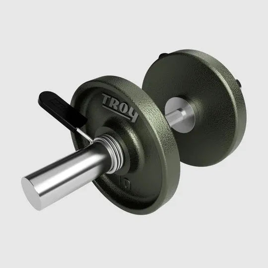 USA Sports Olympic Dumbbell Handle - with plates attached