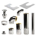 HUUM Thru-Wall Chimney Kit - Parts 