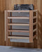 Golden Designs "Forssa Edition" 3 Person Indoor Traditional Steam Sauna - Canadian Red Cedar Interior - Harvia sauna heater