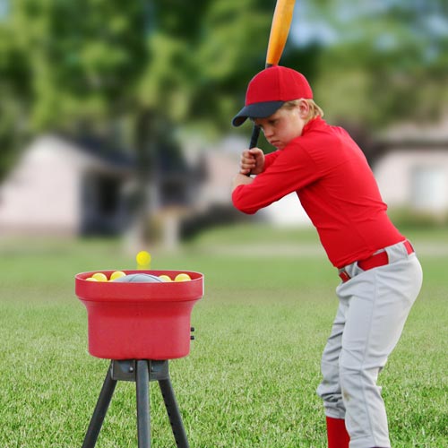 Heater Crusher Curve Mini-Ball Pitching Machine - usage