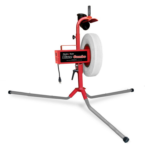 Heater Team Sports Blaze Combo Pitching Machine - lowered