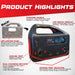 Heater Sports Hot Box 1200 Portable Power Station - product highlights