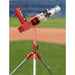 Heater Pro Real Curveball Pitching Machine with Ball Feeder - field