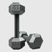 USA Sports IHD Solid Iron Gray Cast Hex Dumbbell Set - 10lbs