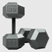 USA Sports IHD Solid Iron Gray Cast Hex Dumbbell Set - 65lbs