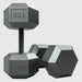 USA Sports IHD Solid Iron Gray Cast Hex Dumbbell Set - 100lbs