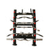 TKO Strength Accessory Storage Rack- front view of the storage rack with all the equipments