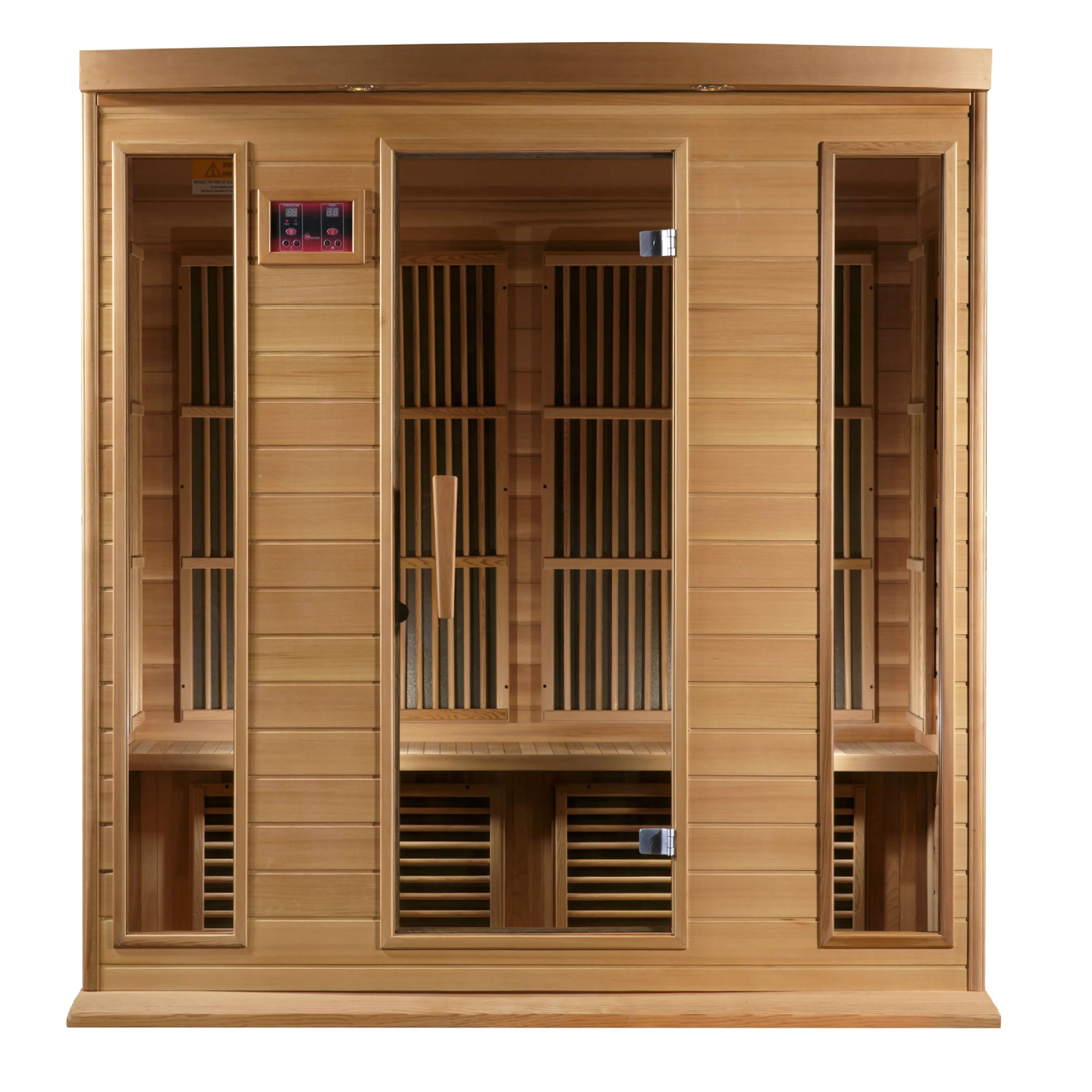 Maxxus "Chaumont Edition" 4 Person Near Zero EMF FAR Infrared Sauna - Canadian Red Cedar - 