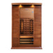 Maxxus 2-Person Full Spectrum Near Zero EMF FAR Infrared Sauna - front view with bench