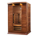 Maxxus 2-Person Full Spectrum Near Zero EMF FAR Infrared Sauna - wooden with glass door