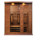 Maxxus 3-Person Full Spectrum Near Zero EMF FAR Infrared Sauna - Front view in white background