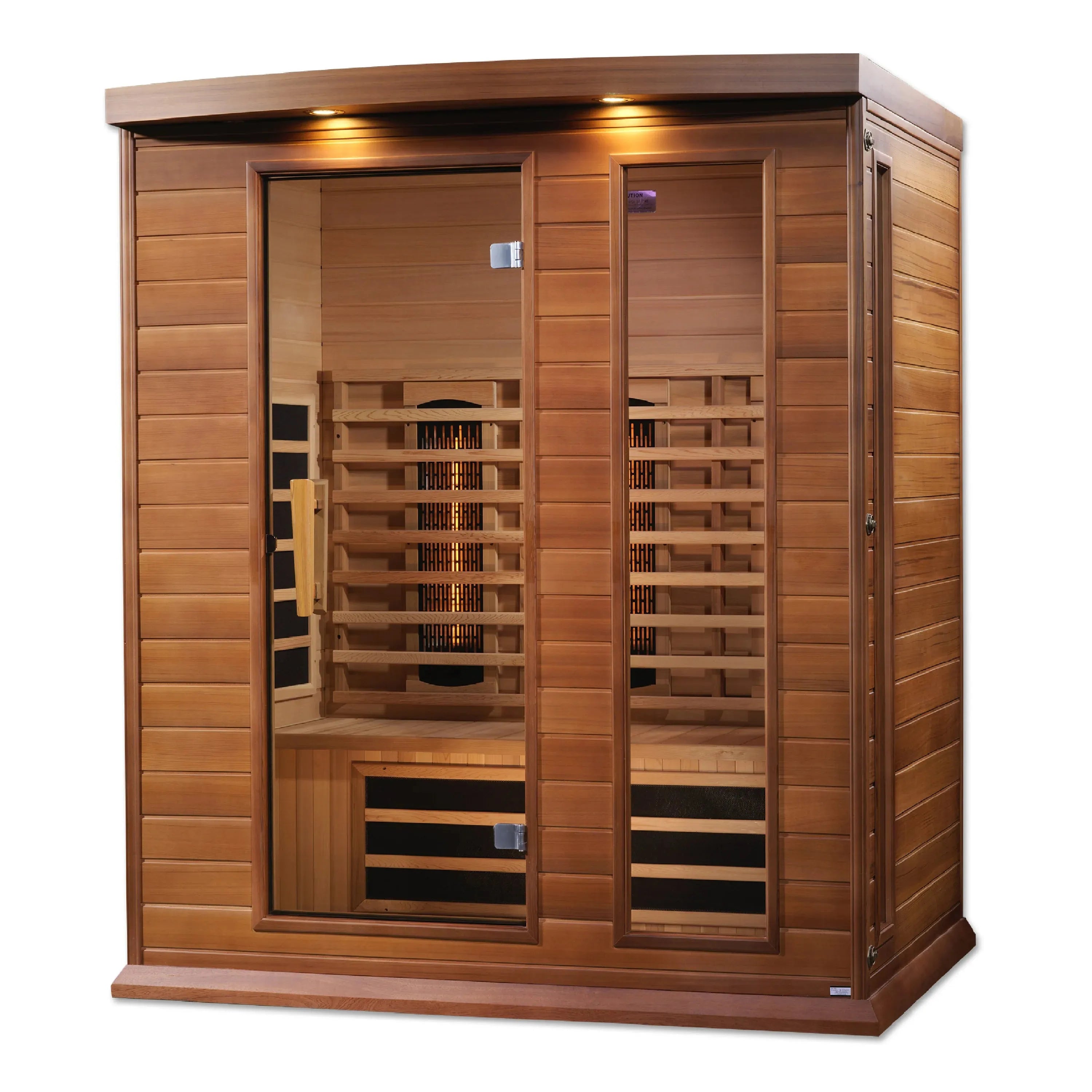 Maxxus 3-Person Full Spectrum Near Zero EMF FAR Infrared Sauna - Side view