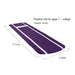 Portolite Signature Non-Skid Softball Pitching Mat with Spikes - purple mat with dimensions