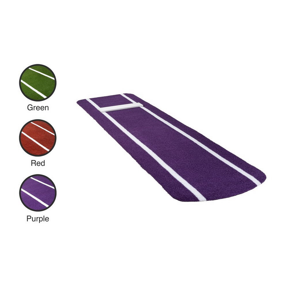 Portolite Signature Non-Skid Softball Pitching Mat with Spikes - mat showing color options