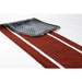 Portolite Signature Non-Skid Softball Pitching Mat with Spikes - red mat showing the back with spikes