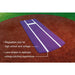 Portolite Pro Softball Pitching Mat with Non Skid Back - mount with lines