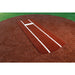 Portolite Pro Softball Pitching Mat with Non Skid Back - red mat