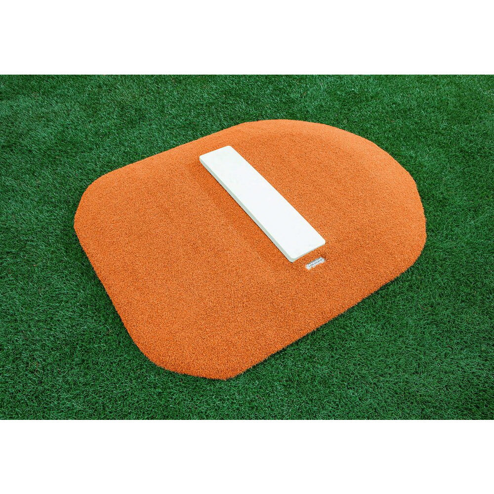 PortoLite 4" Youth Economy Portable Baseball Pitching Mound - orange with white combination