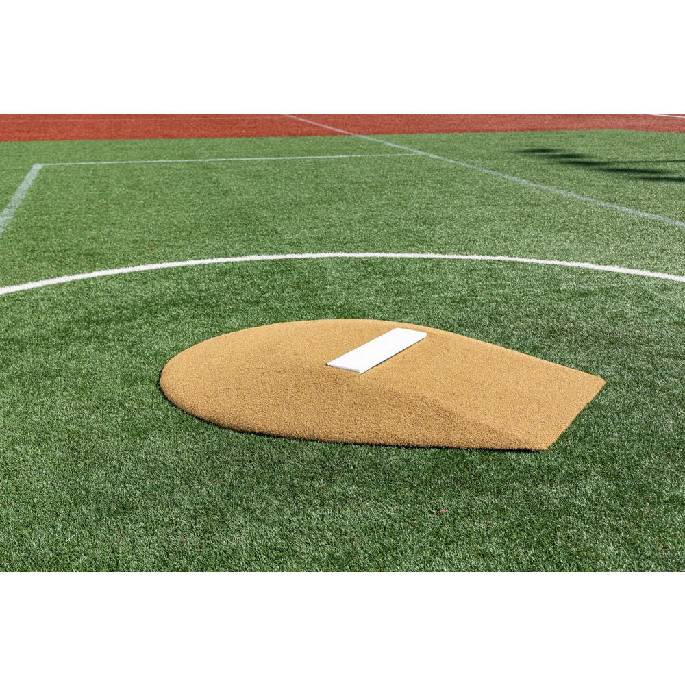 PortoLite 6" Stride Off Portable Youth Pitching Mound For Baseball 7363 - brown mound full