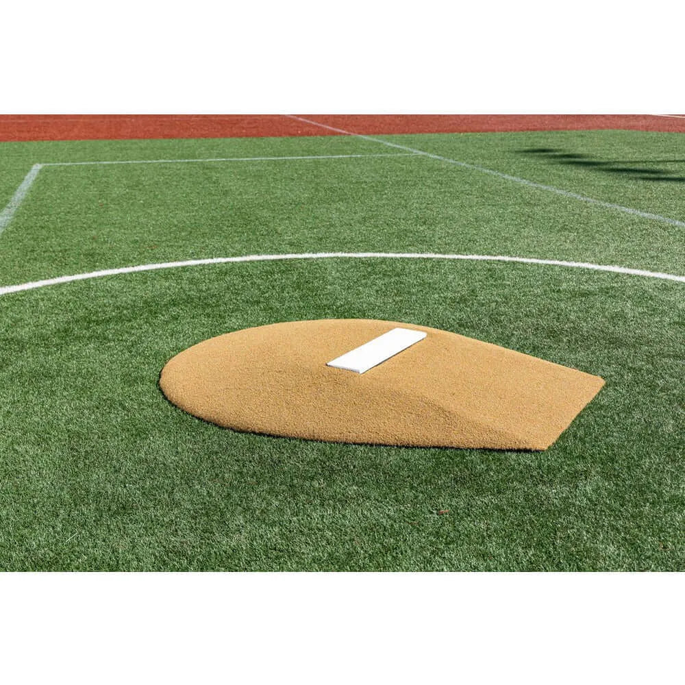 PortoLite 6" Stride Off Portable Youth Pitching Mound For Baseball 7363 - brown mound full