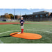 PortoLite 6" Stride Off Portable Youth Pitching Mound For Baseball 7363 - boy standing