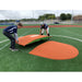 PortoLite 6" Stride Off Portable Youth Pitching Mound For Baseball 7363 - two people carrying it 