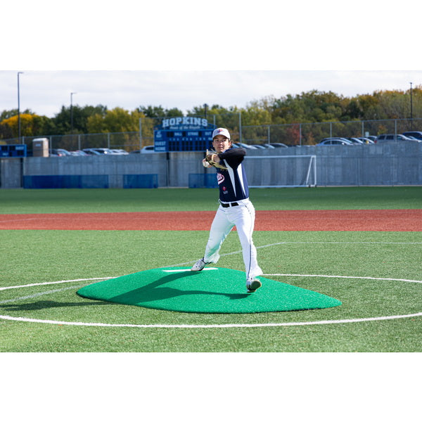 PortoLite 8" Full Length Baseball Portable Pitching Mound - with man pitching outside