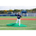 PortoLite 8" Full Length Baseball Portable Pitching Mound - next to various goals