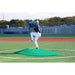 PortoLite 8" Full Length Baseball Portable Pitching Mound - with pitcher outside