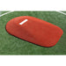 PortoLite 8" Full Length Baseball Portable Pitching Mound - top view of red mound 