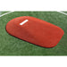 PortoLite 8" Full Length Baseball Portable Pitching Mound - top view of red mound 