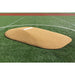 PortoLite 8" Full Length Baseball Portable Pitching Mound - top view of tan mound