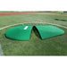 PortoLite 8" Two-Piece Baseball Portable Pitching Mound - green mound split in half 