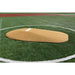 PortoLite 8" Two-Piece Baseball Portable Pitching Mound - close up of yellow mound 