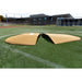 PortoLite 8" Two-Piece Baseball Portable Pitching Mound - yellow mound split in half