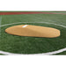 PortoLite Two-Piece 10" Portable Game Mound - top view of brown