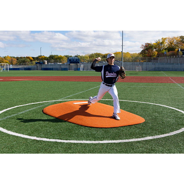 Portolite 10" One-Piece Baseball Game Mound - on  white circular paint