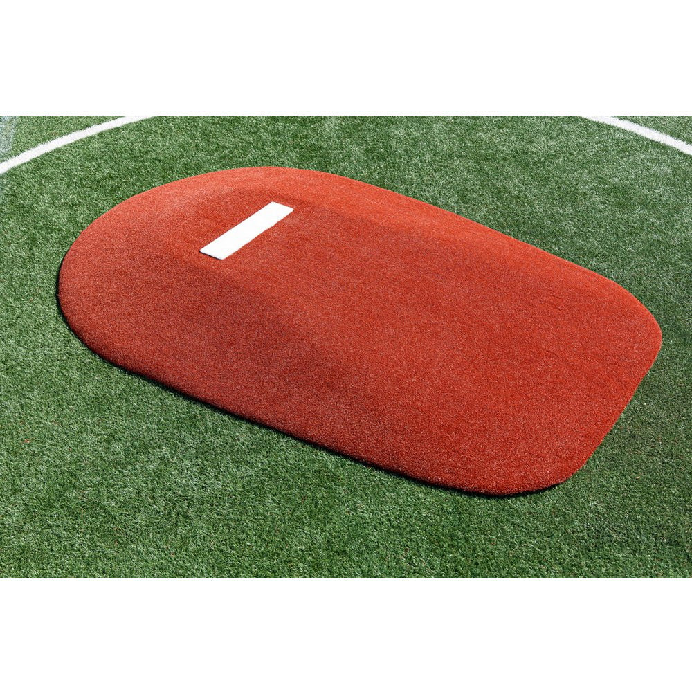 Portolite 10" One-Piece Baseball Game Mound - close up of the orange mound