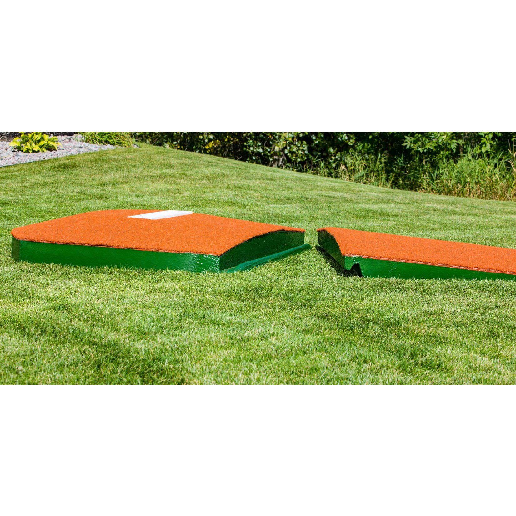 Portolite 10" Two-Piece Oversized Baseball Practice Mound - split in half