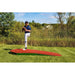 Portolite 10" Two-Piece Oversized Baseball Practice Mound - with man standing on it 