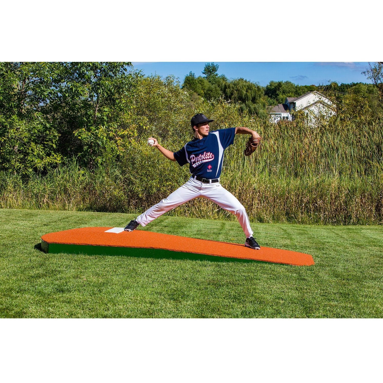 Portolite 10" One-Piece Portable Baseball Practice Pitching Mound 1150 - outdoor