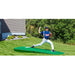 Portolite 10" Two-Piece Baseball Practice Pitching Mound  - outdoor next to a house